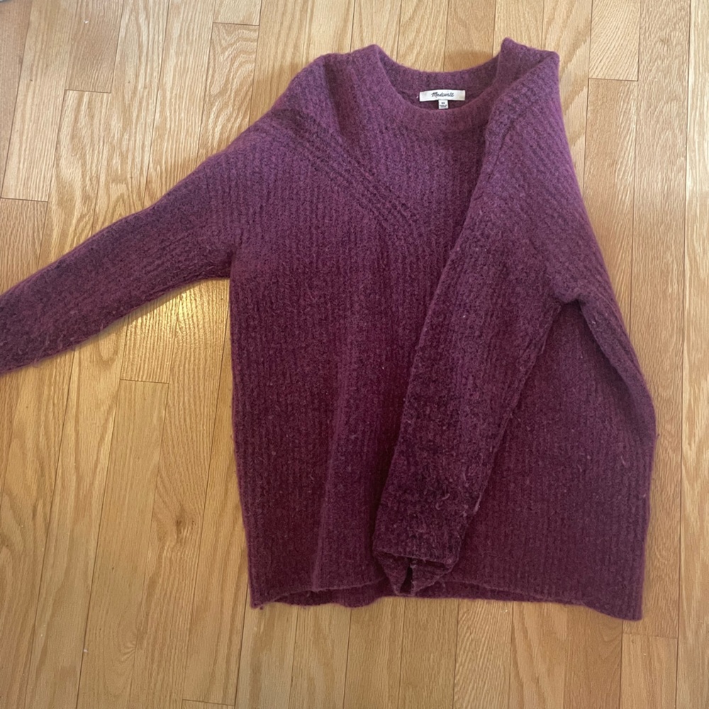 Madewell Women's Rich Plum Sweater
